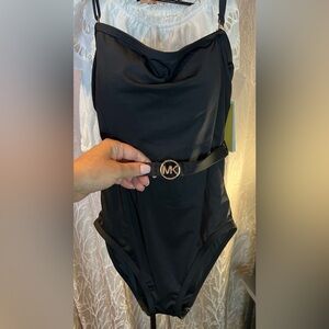 Michael Kors Black One Piece Swimsuit